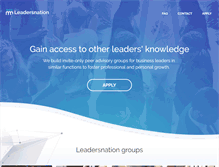 Tablet Screenshot of leadersnation.com